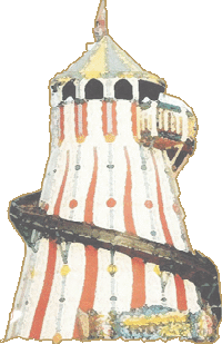 A traditional lighthouse helter skelter, one of the largest examples of this type still available